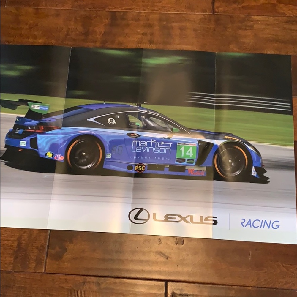 LEXUS Racing POSTER of Number 14 Winning Team!